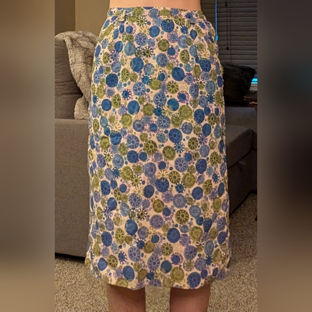 Vintage 70s High Waist Midi Skirt